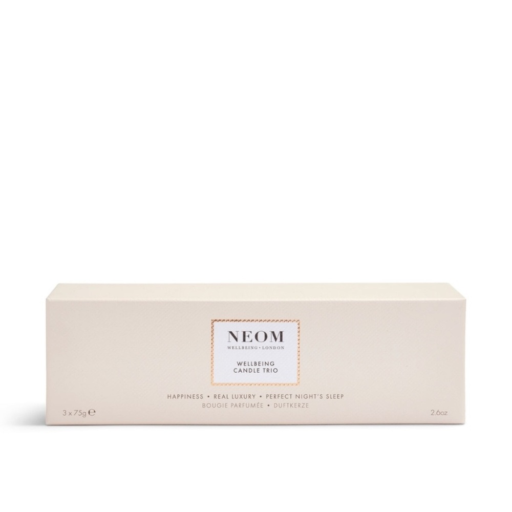 NEOM Wellbeing Candle Trio Set New